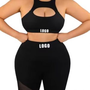 black plus size women activewear