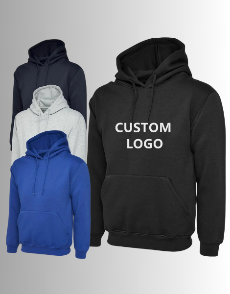 Custom Logo Cotton Polyester Blend Hoodies