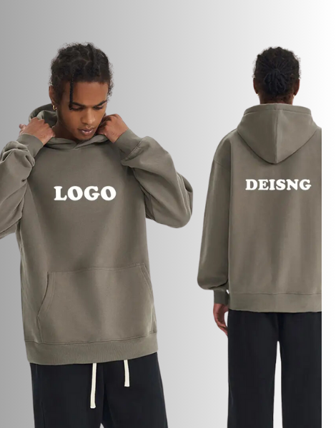 Custom Logo Fleece French Terry Oversized Hoodies