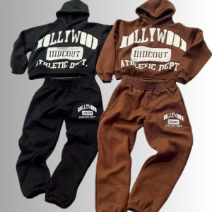 Custom Logo Oversized Cotton Tracksuit for Men