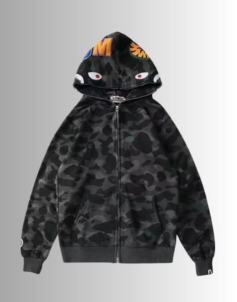 High Quality Bapee Ape Shark Camo Hoodie