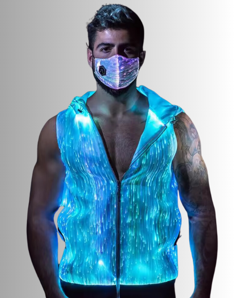 LED Light Fiber Optic Performance Hoodie