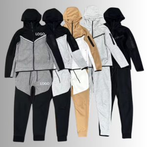 Men's Custom Logo Hoodie & Pants Sweat Suit Set