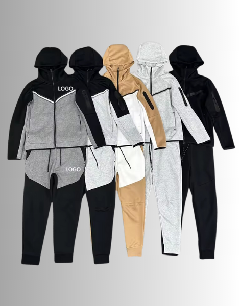 Men's Custom Logo Hoodie & Pants Sweat Suit Set