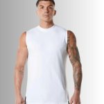OEM Men's Cotton Spandex Gym Tank Tops