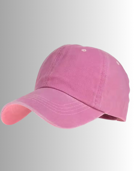 Washed Cotton Adjustable Baseball Cap for Women and Men