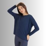Custom Logo Women Long Sleeve Yoga Tops