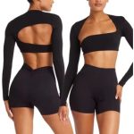 women long sleeve sustainable crop top suppliers