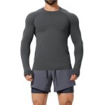 slim fit seamless long sleeved t-shirt manufacturers