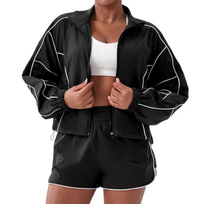 bulk customized long sleeve fitness jacket manufacturer