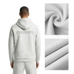 wholesale whitish grey mens fitness hoodies suppliers