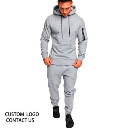 wholesale whitish grey mens fitness hoodies in bulk