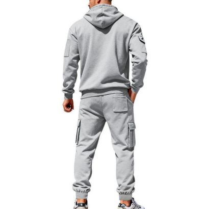 wholesale whitish grey mens fitness hoodies suppliers