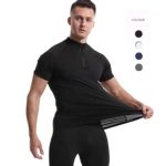 mens quick dry gym training t-shirt supplier